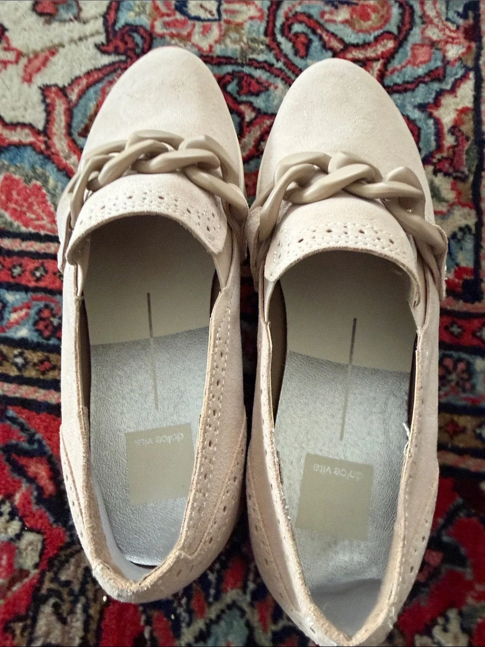 Dolce Vita Women's Espadrille Slip-On Chain-Trim in Blush